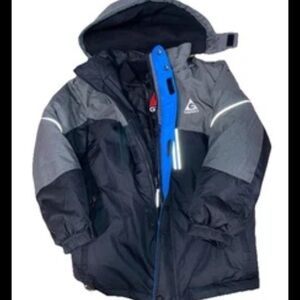 Boys S (7/8) Gerry Brand Fall/Winter Jacket Black/Gray/Blue. 3 In 1 Coat. NWOT.
